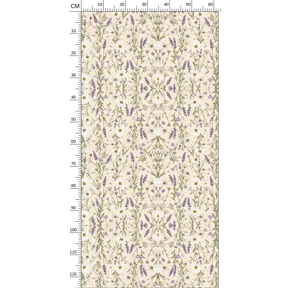 Meadow Bloom – Daisy & Lavender Botanical Wallpaper